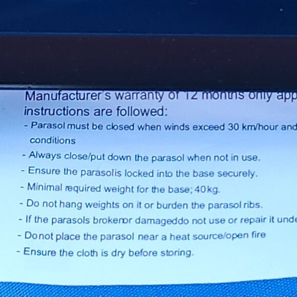 LARGE BELGIAN MOON BEER BEACH/PATIO Umbrella - Picture 7 of 8